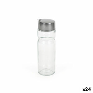 Oliera Quttin Trasparente Argentato Vetro 0,2 L 5 x 5 x 15 cm (24 Unità)