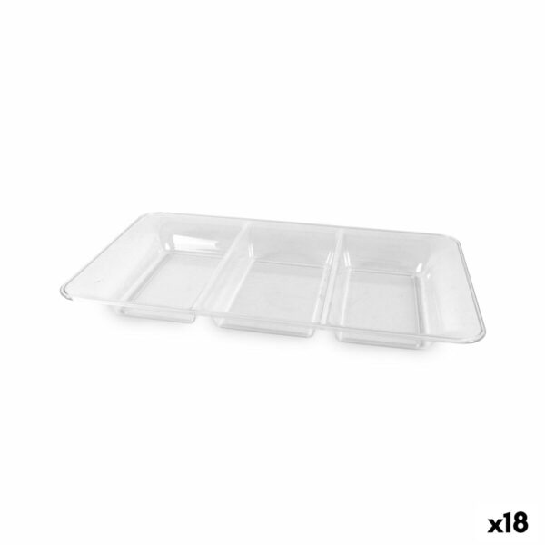 Vassoio per aperitivi Algon Rettangolare 36 x 23 cm (18 Unità)