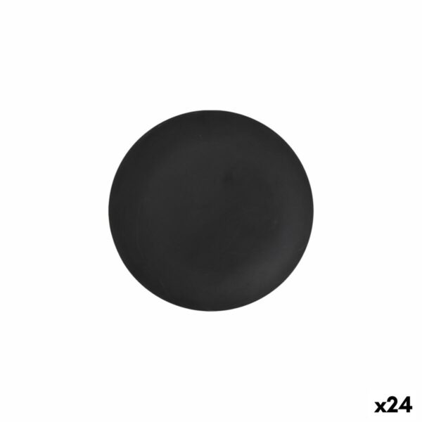Piatto da Dolce La Mediterránea Nero 20 cm (24 Unità)