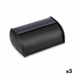 Portapane Quttin Nero Metallo 43,5 x 27,5 x 18,5 cm (3 Unità)