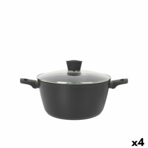 Casseruola con coperchio MasterChef 28 cm (4 Unità)