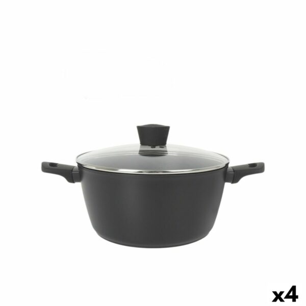 Casseruola con coperchio MasterChef 28 cm (4 Unità)