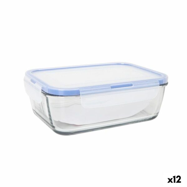 Porta pranzo Ermetico LAV Grigio Trasparente 1,2 L (12 Unità)