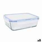 Porta pranzo Ermetico LAV Grigio Trasparente 1,9 L (8 Unità)