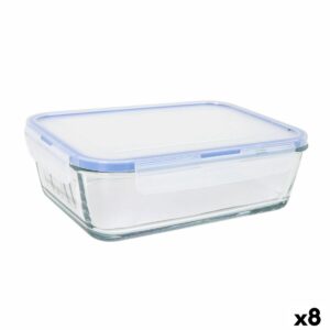 Porta pranzo Ermetico LAV Grigio Trasparente 1,9 L (8 Unità)