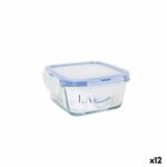 Porta pranzo Ermetico LAV Azzurro Trasparente 375 ml (12 Unità)