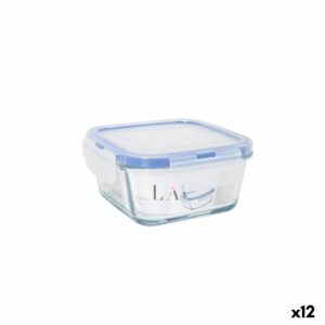 Porta pranzo Ermetico LAV Azzurro Trasparente 375 ml (12 Unità)