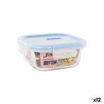 Porta pranzo Ermetico Quttin Boho Trasparente 550 ml (12 Unità)
