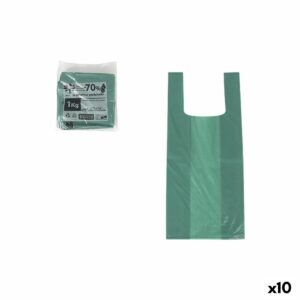 Borsa Multi-uso Inde Verde 35 x 50 cm (10 Unità)