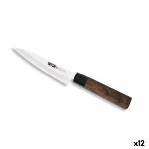 Coltello da Cucina Quttin Banno Takamura Marrone Argentato 12 cm (12 Unità)