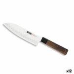 Coltello da Cucina Quttin SANTOKU Takamura Marrone Argentato 17 cm (12 Unità)