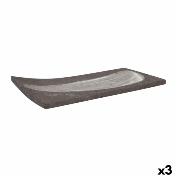 Vassoio per aperitivi Krakatoa Rettangolare 24 x 12 x 1 cm (3 Unità)