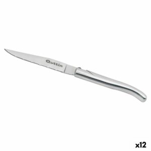 Coltello da Carne Quttin Kobe Argentato 10,5 cm (12 Unità)
