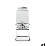 Dispenser di bevande La Mediterránea Rustik Metallo Vetro 4 L 17 x 17 x 30,5 cm (4 Unità)