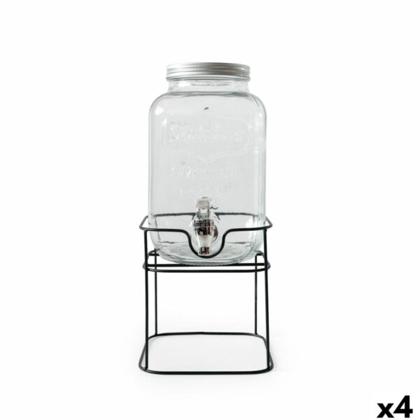 Dispenser di bevande La Mediterránea Rustik Metallo Vetro 4 L 17 x 17 x 30,5 cm (4 Unità)