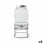 Dispenser di bevande La Mediterránea Rustik Metallo Vetro 8 L 22 x 22 x 37 cm (4 Unità)