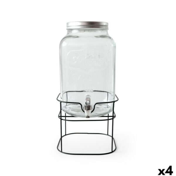 Dispenser di bevande La Mediterránea Rustik Metallo Vetro 8 L 22 x 22 x 37 cm (4 Unità)