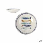 Piatto Fondo La Mediterránea Peixe Ø 21 cm (12 Unità)