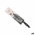 Coltello da Cucina MasterChef Chef Nero Argentato 15 cm (18 Unità)