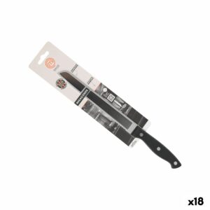 Coltello per il Pane MasterChef 20 cm Nero Argentato (18 Unità)