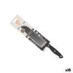 Coltello da Cucina MasterChef Nero Argentato 18 cm (18 Unità)