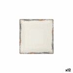 Piatto da Dolce La Mediterránea Albus 18 x 18 x 2 cm (12 Unità)