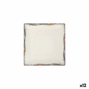 Piatto da Dolce La Mediterránea Albus 18 x 18 x 2 cm (12 Unità)
