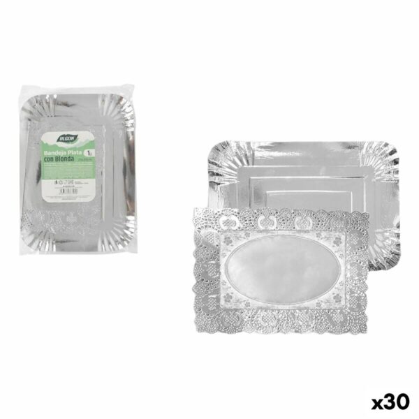 Vassoio per aperitivi Algon Rettangolare 25 x 35 cm (30 Unità)