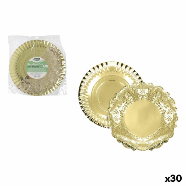 Vassoio per aperitivi Algon Rotondo 35 cm (30 Unità)