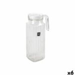 Boccale con Coperchio e Dosatore La Mediterránea Chrysler Vetro (6 Unità)