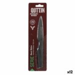 Coltello Spelucchino Quttin Black Acciaio inossidabile 9 cm (12 Unità)