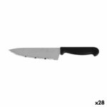 Coltello da Cucina Quttin Laser Nero Argentato 28 x 6 x 1,3 cm (28 Unità)