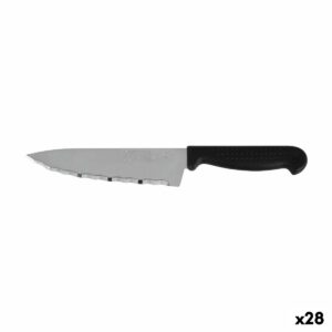 Coltello da Cucina Quttin Laser Nero Argentato 28 x 6 x 1,3 cm (28 Unità)
