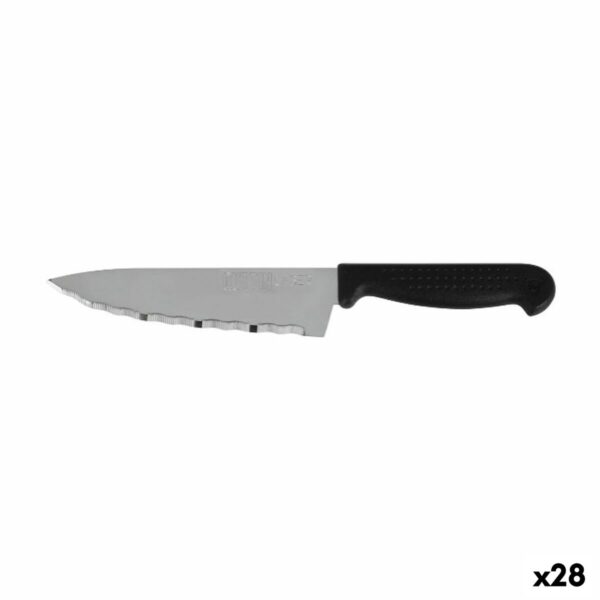 Coltello da Cucina Quttin Laser Nero Argentato 28 x 6 x 1,3 cm (28 Unità)
