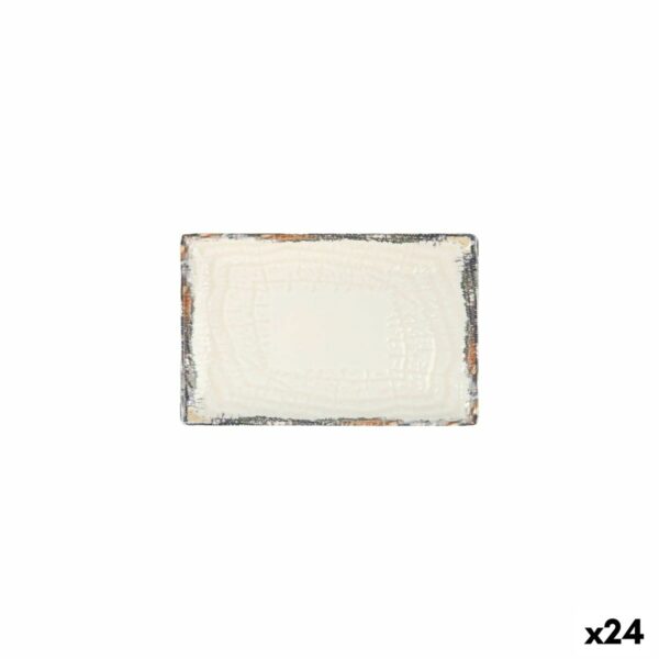 Vassoio La Mediterránea Albus 20 x 13 x 2 cm (24 Unità)