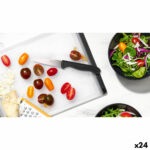 Set di Coltelli per Pelare Cuyfor Nero Argentato Acciaio inossidabile 7,5 cm 6 Pezzi (24 Unità)