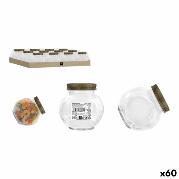 Barattolo di Vetro La Mediterránea WOOD 180 ml (60 Unità)