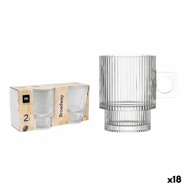 Set di 2 Tazze Mug La Mediterránea Broadway 18 Unità (2 Pezzi)