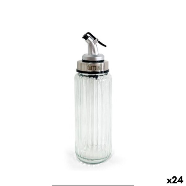 Oliera Quttin OTTICO Trasparente Argentato Vetro 250 ml (24 Unità)
