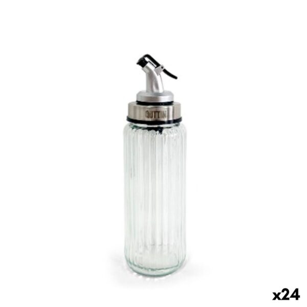 Oliera Quttin OTTICO Trasparente Argentato Vetro 250 ml (24 Unità)