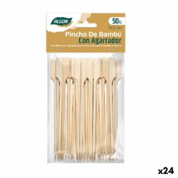 Stuzzicadenti in Bambù Algon Bambù 50 Pezzi (24 Unità)