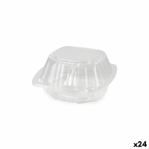 Vassoi Riutilizzabili per Alimenti Algon BURGER 13 x 13 x 6,9 cm (5 Pezzi) (24 Unità)