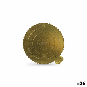 Base per torta Algon Dorato 20 x 20 cm (36 Unità)