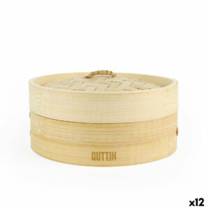 Vaporiera Quttin Bambù 20 x 8,5 cm (12 Unità)