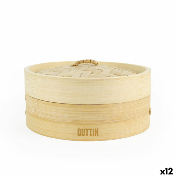 Vaporiera Quttin Bambù 20 x 8,5 cm (12 Unità)
