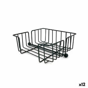 Portatovagliolo My Bar Nero Metallo 19 x 19 x 7,5 cm (12 Unità)