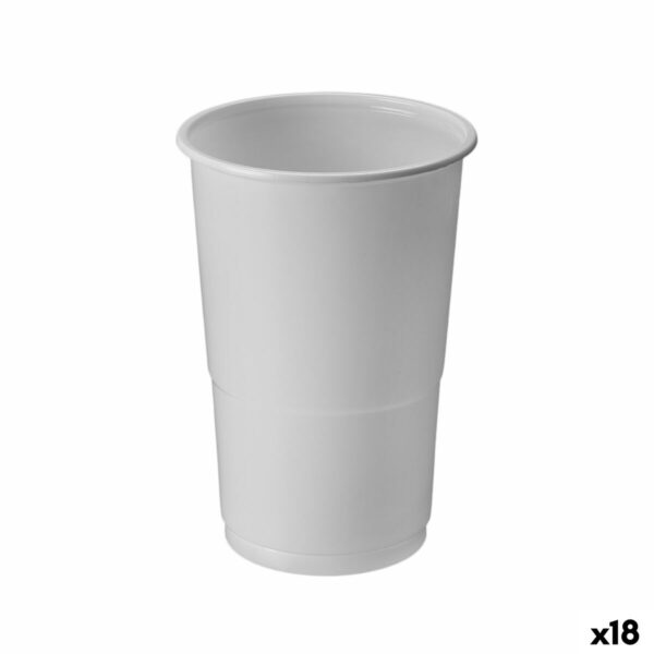 Set di Bicchieri Algon Bianco 250 ml 50 Pezzi (18 Unità)