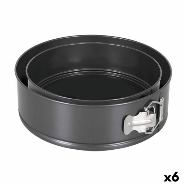 Stampo Removibile Quttin Nero 20 x 6,8+24 x 7 cm 2 Pezzi (6 Unità)