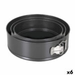 Stampo Removibile Quttin Nero 24 x 7+28 x 6,8 cm 3 Pezzi (6 Unità)