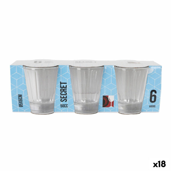 Set di Bicchierini da Chicchetto Arcoglass Secret 50 ml 6 Pezzi (18 Unità)